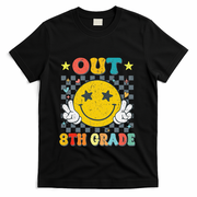 Peace Out 8th Grade Graduate Graduation Last Day Of School T-Shirt - Black