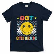 Peace Out 8th Grade Graduate Graduation Last Day Of School T-Shirt - Navy