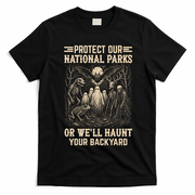 Protect Our National Parks Ghost Halloween Funny Haunting T-Shirt - Black