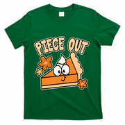 Piece Out Pumpkin Pie Funny T-Shirt - Green