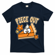 Piece Out Pumpkin Pie Funny T-Shirt - Navy