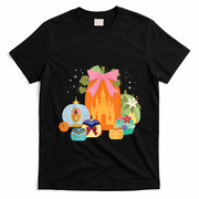Princess Pumpkins Fall Princesses And Pumpkin Castle T-Shirt - Black