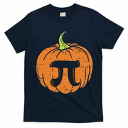 Pumpkin Pi Math Halloween Thanksgiving Pie Day Costume T-Shirt - Navy Blue