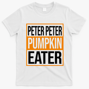 Peter Peter Pumpkin Eater Halloween T-Shirt - White