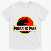 Purrasic Park T-Shirt - White