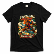 Pickleball Ronin Bigfoot Samurai – Dink With Honor T-Shirt - Black