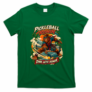 Pickleball Ronin Bigfoot Samurai – Dink With Honor T-Shirt - Irish Green