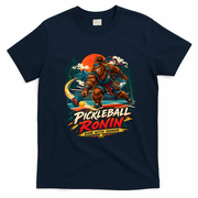 Pickleball Ronin – Dink With Honor Bigfoot Samurai T-Shirt - Navy Blue