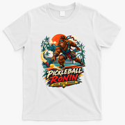 Pickleball Ronin – Dink With Honor Bigfoot Samurai T-Shirt - White