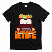 Pumpkin Ride October Fall T-Shirt - Black