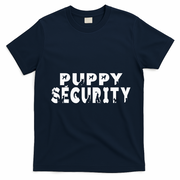 Puppy Security Adult Dog Catcher Costume Dalmatian Halloween T-Shirt - Navy Blue