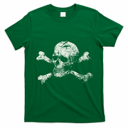 Pirate Skull And Crossbones Flag T-Shirt - Irish Green