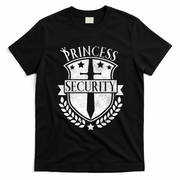 Princess Security Family Matching Trip Costume T-Shirt - Black