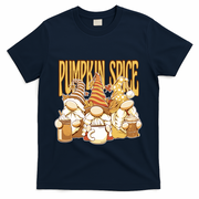 Pumpkin Spice Gnomes Autumn Lover T-Shirt - Navy