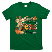 Pumpkin Spice Jesus Christ Fall Thanksgiving T-Shirt - Irish Green