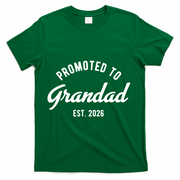 Promoted To Grandad 2026 T-Shirt - Green