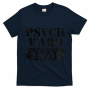 Psych Ward Escaped Funnytal Patient Halloween Costume T-Shirt - Navy Blue