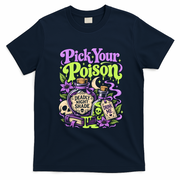 Pick Your Poison Deadly Night Shade Potion Halloween T-Shirt - Navy Blue