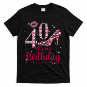 Queen 40 Years Old It's My 40th Birthday Vintage Retro T-Shirt - Black