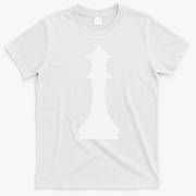 Queen Chess Piece Halloween Costume Chess Club T-Shirt - White