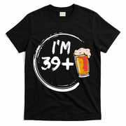 Retro 40th Birthday Beer Lover T-Shirt - Black