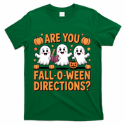 Retro Are You Fall O Ween Directions Teacher Halloween T-Shirt - Green