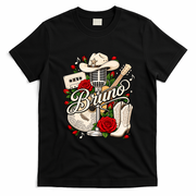 Retro Bruno Vintage Classic 70's 80's Music Concert T-Shirt - Black