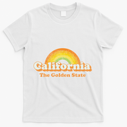 Retro California The Golden State Vintage 70s T-Shirt - White