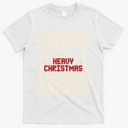 Rock Christmas Ugly Sweater Rocknroll Music Merry Christmas Gift T-Shirt - White