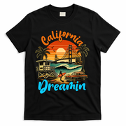 Retro California Vintage West Coast Cali Sunset T-Shirt - Black