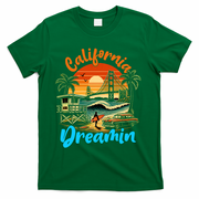 Retro California Vintage West Coast Cali Sunset T-Shirt - Green