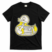 Rubber Duck Skeleton Lazy Halloween Costume Funny Ducky T-Shirt - Black