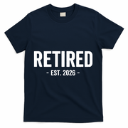Retired Est 2026 Retirement Gift T-Shirt - Navy