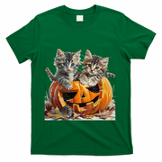 Retro Floral Spooky Season T-Shirt - Green