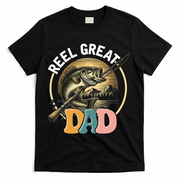 Reel Great Dad Fishing T-Shirt - Black