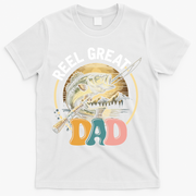 Reel Great Dad Fishing T-Shirt - White