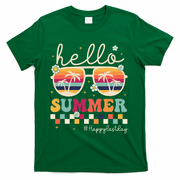 Retro Hello Summer Happy Last Day Of School Teacher Student T-Shirt - Green