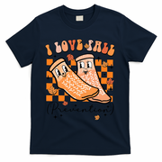 Retro I Love Fall Prevention Thanksgiving Nurse Ot Slp Pta T-Shirt - Navy