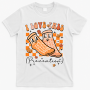 Retro I Love Fall Prevention Thanksgiving Nurse Ot Slp Pta T-Shirt - White