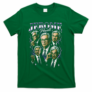 Retro Jerome Powell 90s Fan The Fed Merch T-Shirt - Green