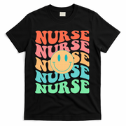 Retro Nurse Colorful Nurse Life Nurse's Day T-Shirt - Black