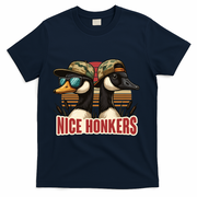 Retro Nice Honkers Fathers Day Duck Hunting T-Shirt - Navy