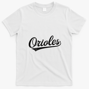 Retro Oriole Vintage Name Sports T-Shirt - White