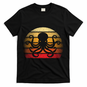 Retro Octopus Vintage T-Shirt - Black