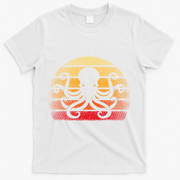 Retro Octopus Vintage T-Shirt - White