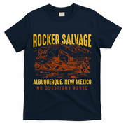 Rocker Salvage Call Joe Albuquerque Vintage New Mexico T-Shirt - Navy