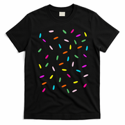 Rainbow Sprinkles Ice Cream Costume Halloween T-Shirt - Black