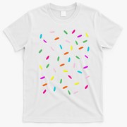 Rainbow Sprinkles Ice Cream Costume Halloween T-Shirt - White