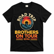 Road Trip Brothers On Tour 2026 Vacation T-Shirt - Black