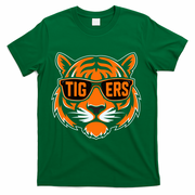 Retro Tigers Gift Sports Fan Name T-Shirt - Green